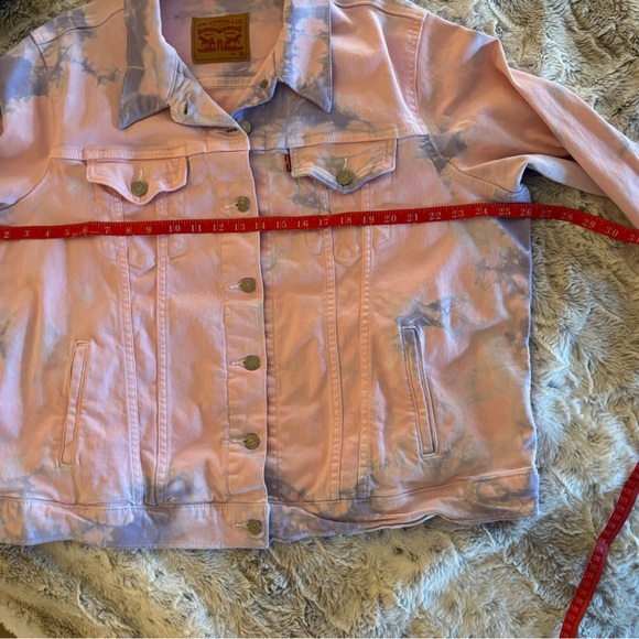 Levi's Pink Tie-Dye Denim Jacket - Picture 5 of 9